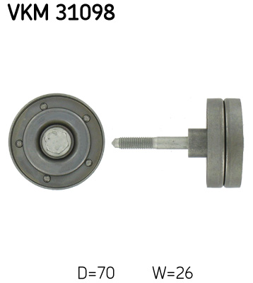 Ролик натяжителя SKF VKM 31098